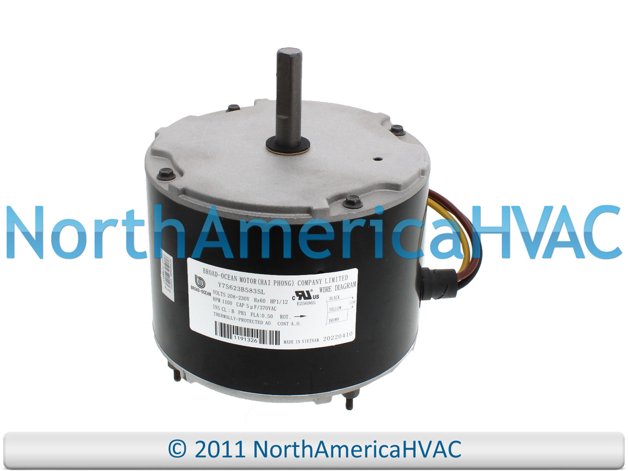 OEM 1/12 HP Condenser Fan Motor Replaces Zhongshan Broad